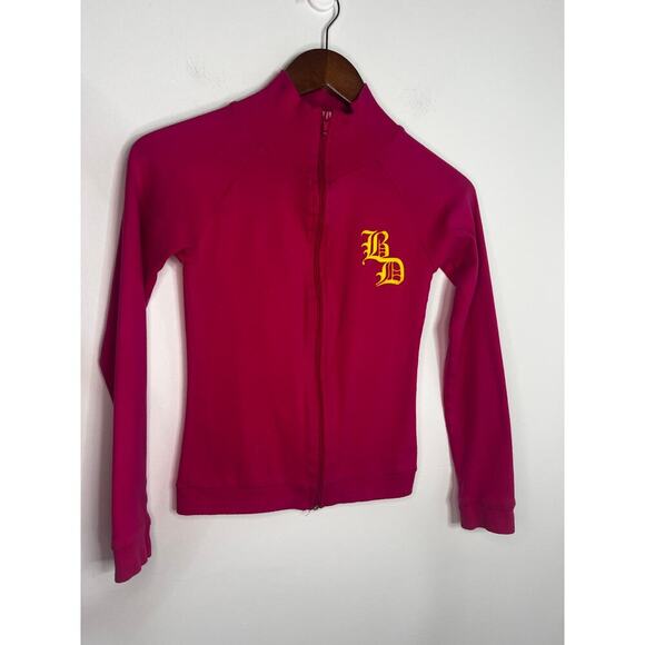 Y2K wet, seal, baby doll, full zip, hot pink sweatshirt size small - Picture 1 of 6